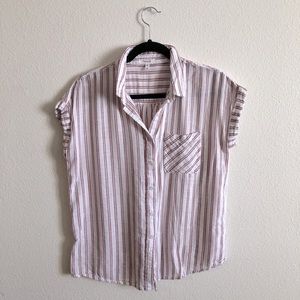 Maurices striped short sleeve button up